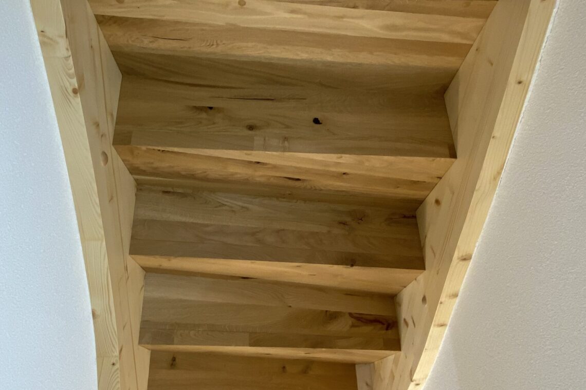 Aufgesattelte Treppen